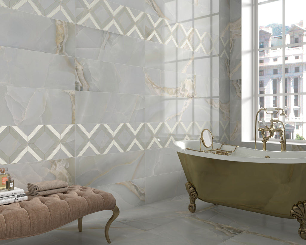 DUNE Wall and Floor Tiles, Ceramics, Sky, Multi-Color, 11.8″ x 35.4″