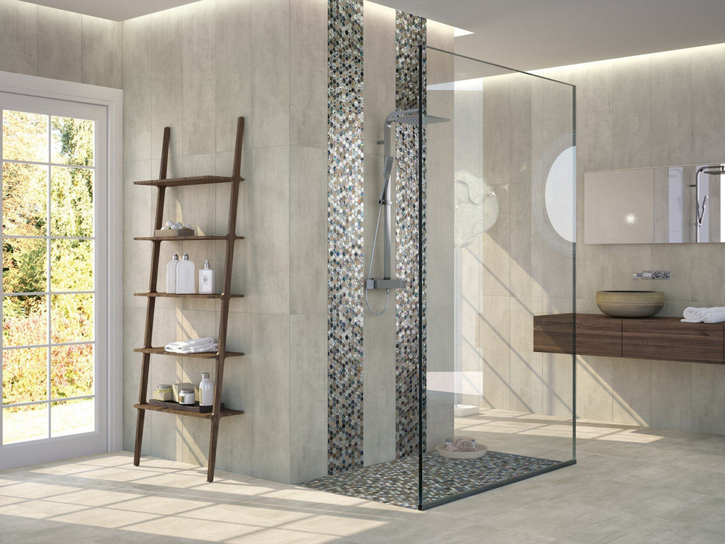 DUNE Wall and Floor Tiles, Porcelanico, Cimento Rec, 23.6″ x 23.6″