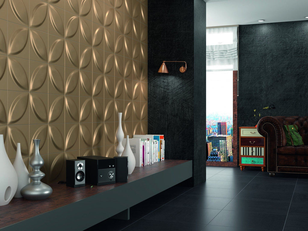 DUNE Wall and Floor Tiles, Ceramics, Mandorla, Multi-Color, 9.8″ x 9.8″