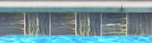 Fujiwa Pool Tiles, Aurora Series, Aurora (Breeze Blue), 6” x 6”