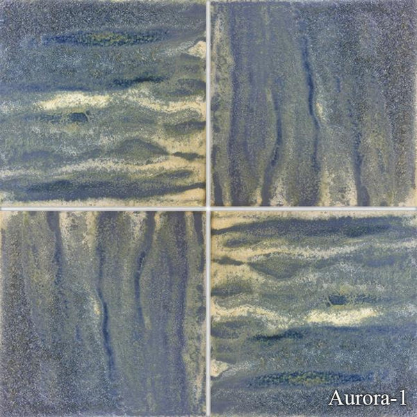 Fujiwa Pool Tiles, Aurora Series, Aurora (Breeze Blue), 6” x 6”
