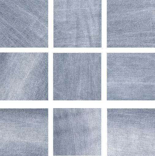 Denim Pattern Repeat Tile WOW Floor & Wall Tiles, Denim Collection, Denim, Multi Color, 5.5