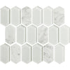 American Olean Linear Hexagon Glass & Stone Mosaic Tile, Alair Collection, Multi-Color, 10x12