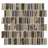 American Olean Random Marble & Glass Mosaic Tile, Jubilance Collection, Multi-Color, 11x12
