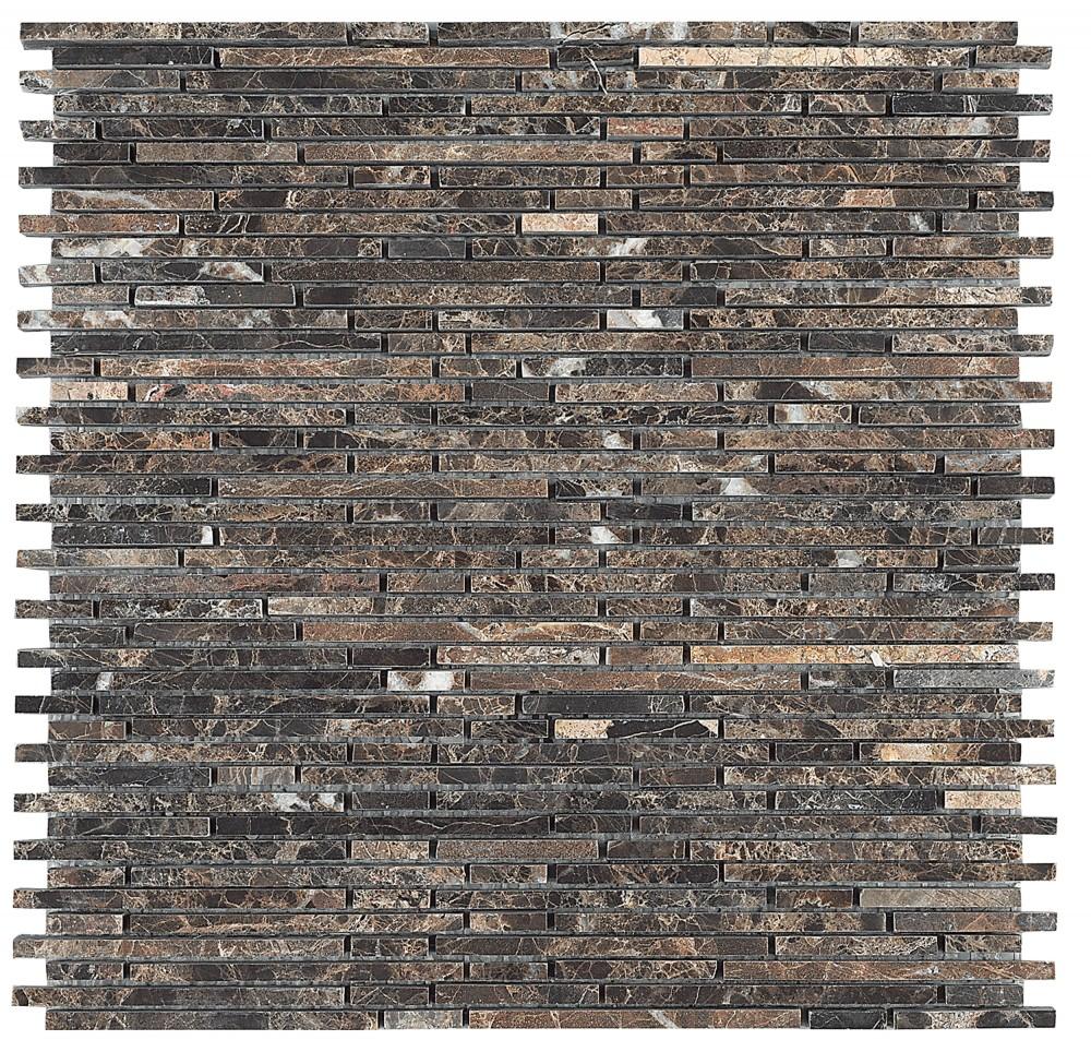 DUNE Mosaics, Stone, Emperador, 11.7″ x 11.7″