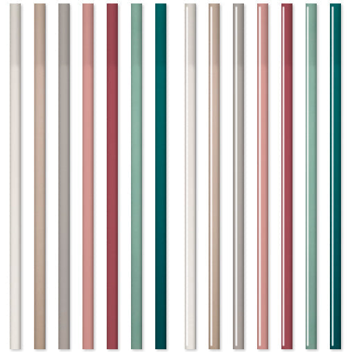 Wow Wall Tiles, Grace Collection, Grace Rounded Edge, Multi Color,  0.4”X12”