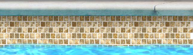 Fujiwa Pool Tiles, Joya 100 Series, Multi-color, 1" x 1"