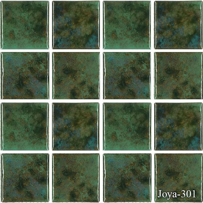 Fujiwa Pool Tiles, Joya 300 Series, Multi-color, 3" x 3"