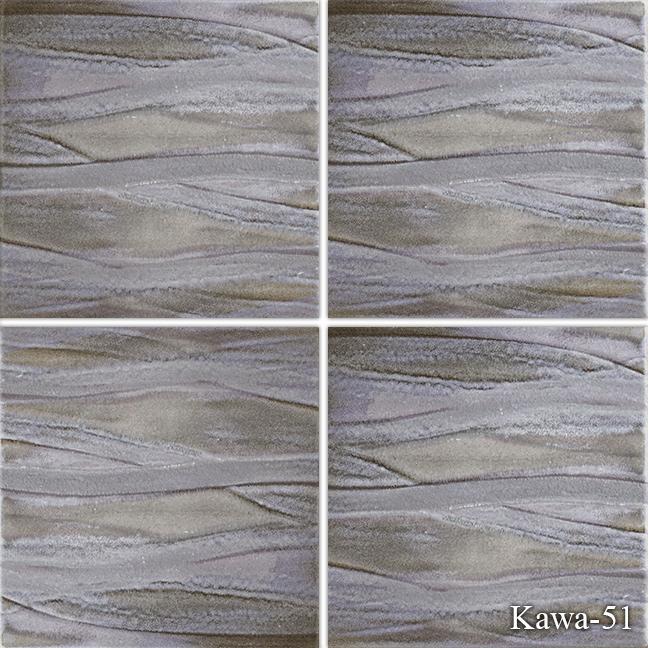 Fujiwa Pool Tiles, Kawa Series, Multi-color, 6" x 6"