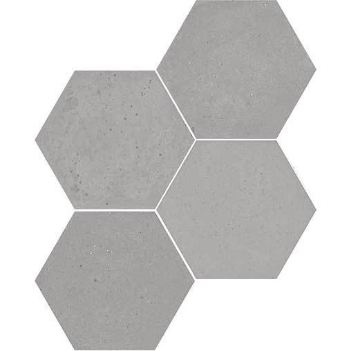 WOW Floor & Wall Tiles, Love Affairs Collection, Concrete Hexagon, Multi Color