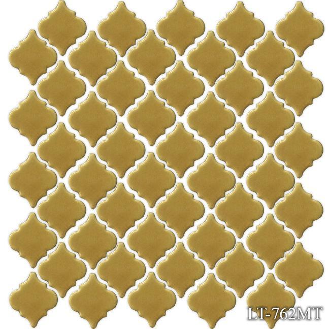 Fujiwa Pool Tiles, Lantern Series, Multi-color, 2" x 2"