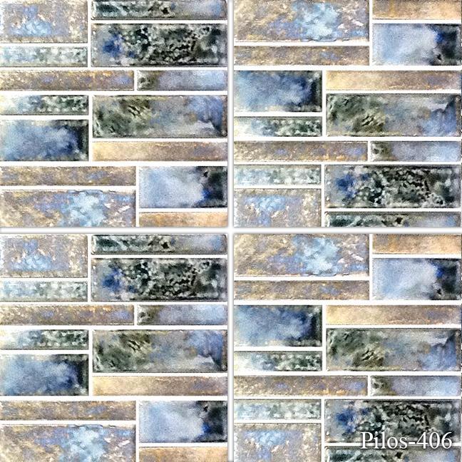 Fujiwa Pool Tiles, PILOS Random Pattern Series, Multi-color, Random