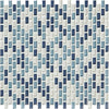 American Olean Chain-Linked Glass Mosaic Tile, Renewal Collection, Multi-Color, 11x12