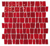 DUNE Mosaics, Glass, Red Snake-dk, 11.5″ x 11.8″