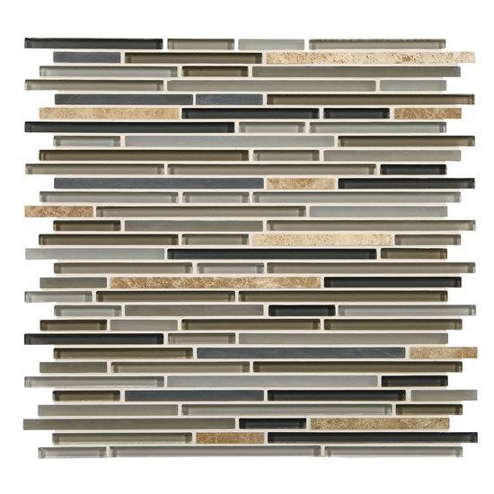 American Olean Random Marble & Glass Mosaic Tile, Generations Collection, Multi-Color, 11x12