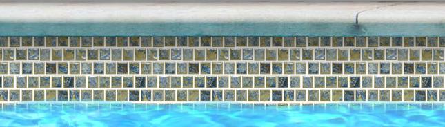 Fujiwa Pool Tiles, Stq Series, Multi-color, 1" x 1"