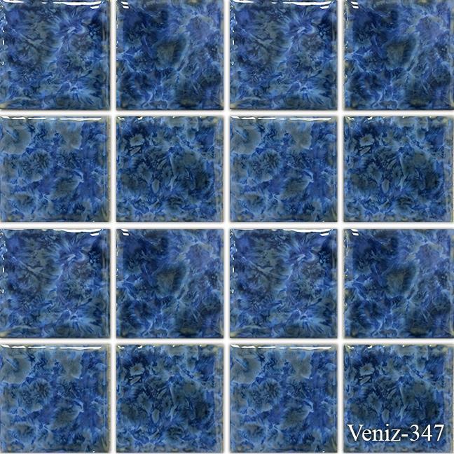 Fujiwa Pool Tiles, Veniz 300 Series, Multi-color, 3" x 3"