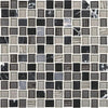 American Olean Offset Marble & Glass Mosaic Tile, Marble Weave Collection, Multi-Color, 12x12